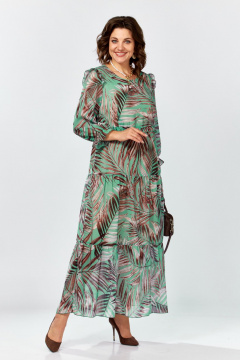 Платье Lady Secret 25301 мультиколор+бирюза - фото 1