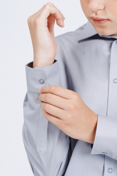 Рубашка Nadex 41-104311/202-25 пепельный - фото 5