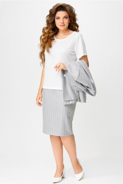 Блуза, жакет, юбка Fita 4101 серый_ледник - фото 5