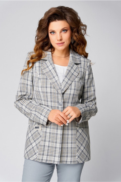 Жакет Fita 20393 бежево-серый - фото 1
