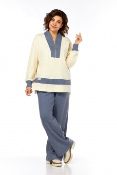 Брюки, джемпер Jurimex 3335 синий_молоко - фото 1