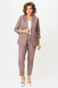Брюки, жакет БелЭльСтиль 412-3_03_22+586-2_87_22_капучино - фото 2