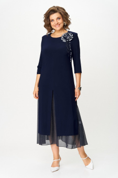 Платье Svetlana-Style 1958 синий_принт - фото 2