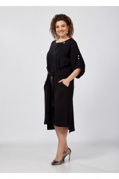 Платье ZigzagStyle 320 черный_ - фото 4