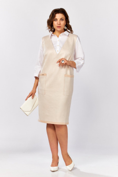 Блуза, сарафан ZigzagStyle 510 пудровый - фото 3