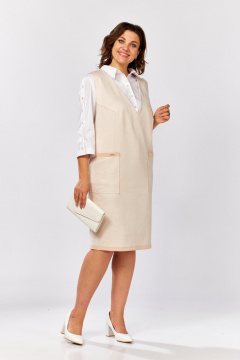 Блуза, сарафан ZigzagStyle 510 пудровый - фото 2