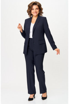 Брюки, жакет БелЭльСтиль 866-2_99_22+596-2_79_22 темно-синий - фото 5