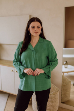 Блуза КАЛИНКА ВВ-3981-В24 зеленый - фото 2