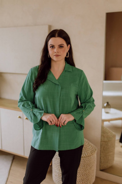 Блуза КАЛИНКА ВВ-3981-В24 зеленый - фото 1