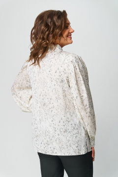 Блуза Svetlana-Style 1734 молочный-бежевый(лилии) - фото 5