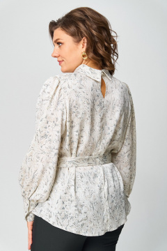 Блуза Svetlana-Style 1734 молочный-бежевый(лилии) - фото 3