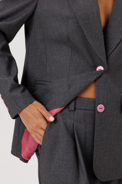 Брюки, жакет Ларс Стиль 1116/3 темно-серый - фото 4