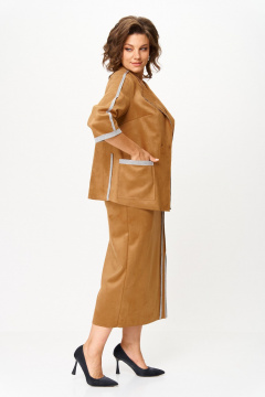 Жакет, юбка Michel chic 1388/1 светло-коричневый - фото 5
