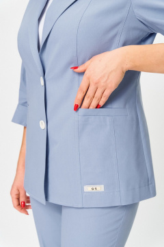 Жакет БелЭльСтиль 412-3_03_22 голубой - фото 4