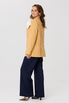 Брюки, жакет Mubliz 256 горчица - фото 5