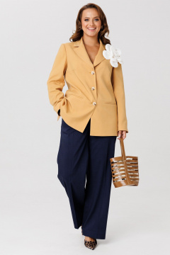 Брюки, жакет Mubliz 256 горчица - фото 1