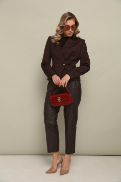 Брюки, жакет LM К102020 коричневый - фото 1