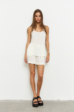 Майка, шорты Luitui R4060 
молочный - фото 1