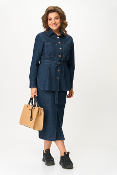 Рубашка, юбка Svetlana-Style 3020 синий - фото 4