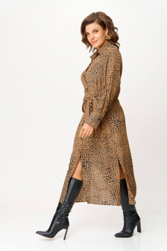 Платье Anastasia 1269 принт-леопард - фото 2