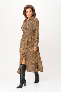 Платье Anastasia 1269 принт-леопард - фото 1