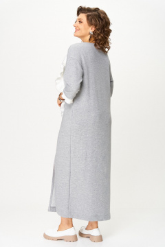 Платье Michel chic 2183 светло-серый_меланж - фото 5