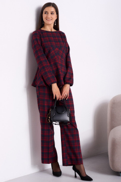 Брюки, жакет Celentano lite 5053 красная_клетка - фото 3