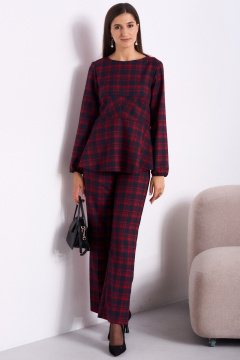 Брюки, жакет Celentano lite 5053 красная_клетка - фото 2