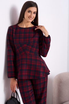 Брюки, жакет Celentano lite 5053 красная_клетка - фото 4