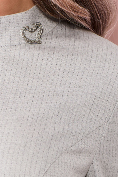 Платье Golden Valley 44200 светло-серый - фото 2