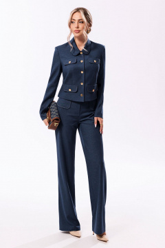 Брюки, жакет Golden Valley 6671 темно-синий - фото 1
