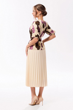 Блуза, юбка Golden Valley 6688-1 сиренево-молочный - фото 2