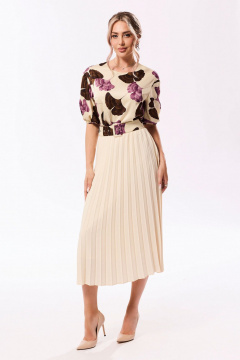 Блуза, юбка Golden Valley 6688-1 сиренево-молочный - фото 1