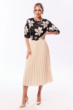 Блуза, юбка Golden Valley 6688-1 черно-бежевый - фото 1