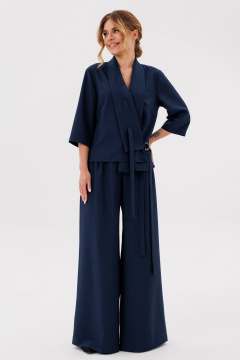 Брюки, жакет Amberа Style 2126-2 синий - фото 1