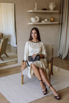 Платье КАЛИНКА ВП-3942-023 бежевый - фото 3