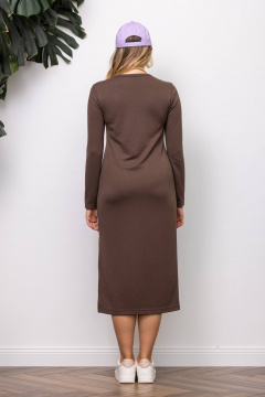 Платье КАЛИНКА ВТ-4347-024 шоколадный - фото 4