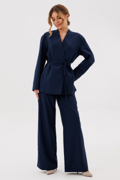 Брюки, жакет, пояс Amberа Style 2132 синий - фото 4