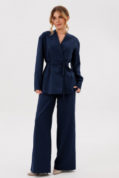 Брюки, жакет, пояс Amberа Style 2132 синий - фото 3