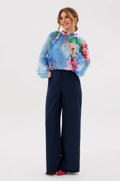 Блуза, брюки Ambera Style 2135-1 голубой-синий - фото 5