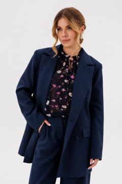 Брюки, жакет Amberа Style 2136 синий - фото 4