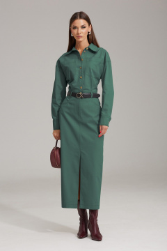 Платье N.O.W. 1483-1 зеленый - фото 5