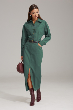 Платье N.O.W. 1483-1 зеленый - фото 3