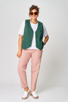 Жилет GRATTO 7442 изумруд - фото 4