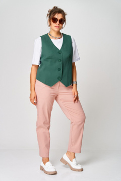 Жилет GRATTO 7442 изумруд - фото 2