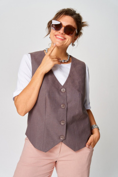 Жилет GRATTO 7442 баклажан E - фото 1