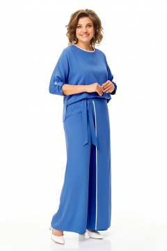 Блуза, брюки Karina deLux M-1320 голубой - фото 5