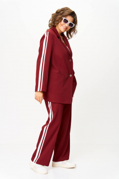 Брюки, жакет Karina deLux M-1336 бордо - фото 4