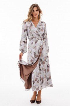 Платье EOLA 2896 сирень-какао - фото 3