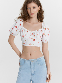 Топ Mark Formelle 112851/24-33660П-9 розы_на_белом - фото 5